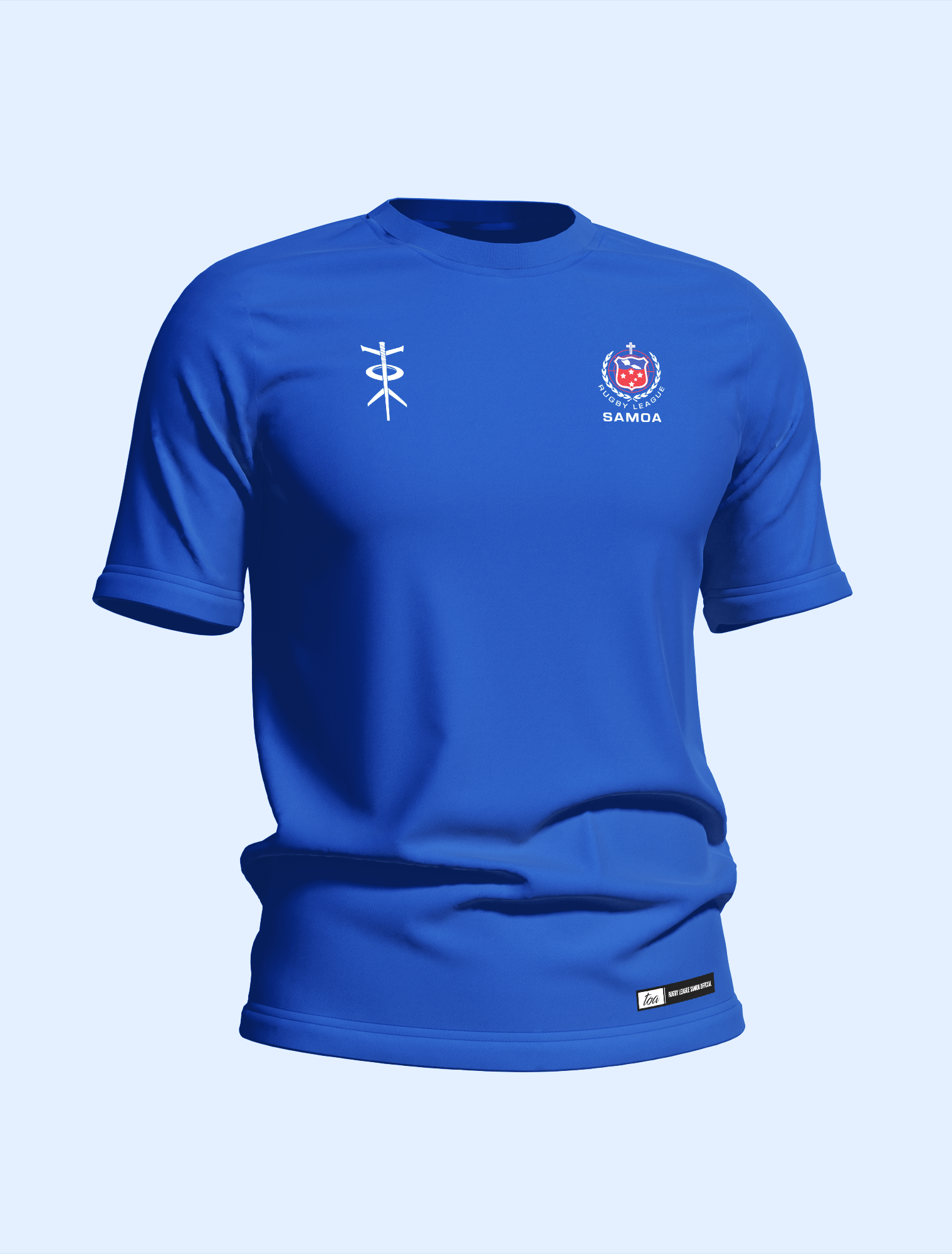 2025 Toa Samoa Solid Blue Supporters Tee – Unisex